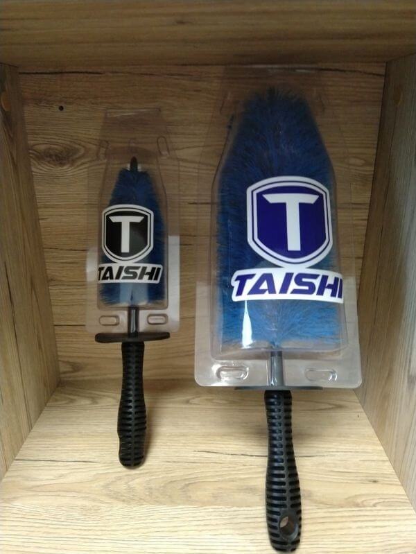Porovnanie veľkostí kief na kolesá Taishi Wheel brushes