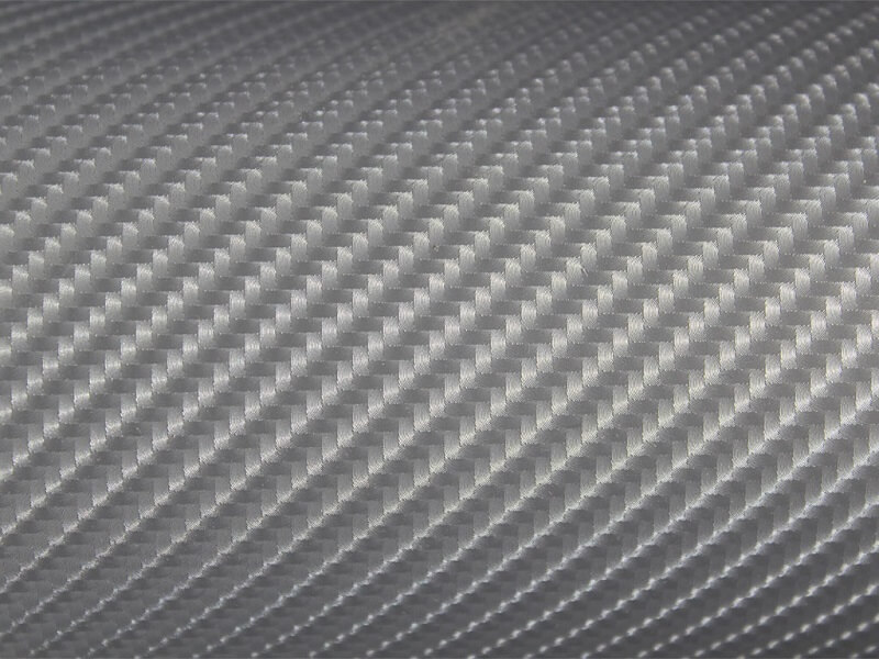 leskly strieborny 4D karbon detail - TaishiFolie