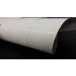 4d biela karbonova folia leskla TaishiFolie