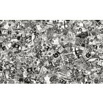 cierno biely sticker bomb taishifolie