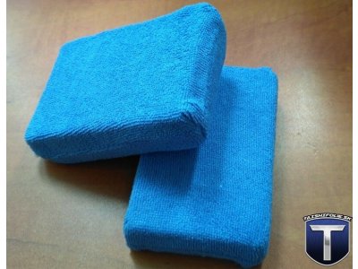 Modrý mikrovláknový aplikátor vosk, sealant, dressing TaishiFolie