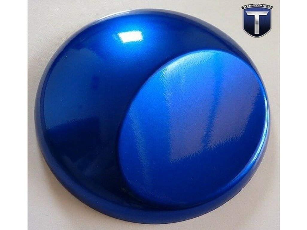 Modrá lesklá metalická fólia TaishiFolie