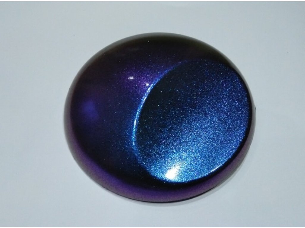 Chameleónová modro fialová lesklá metalická fólia TAISHI