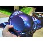 Chameleónová modro fialová lesklá metalická fólia TAISHI