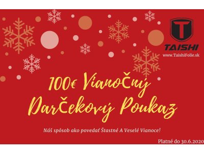 100 Eurový vianočný darčekový poukaz