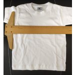 Biele potlačiteľné tričko pre deti 1-2 roky B&C