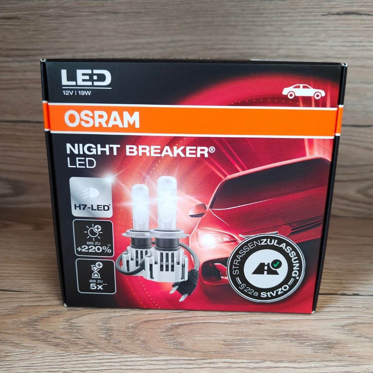 LED žiarovka H7 Night Breaker +220% 6000K 2ks OSRAM