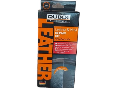 Sada na opravu kože a vinylu Leather & Vinyl Repair Kit Black Quixx