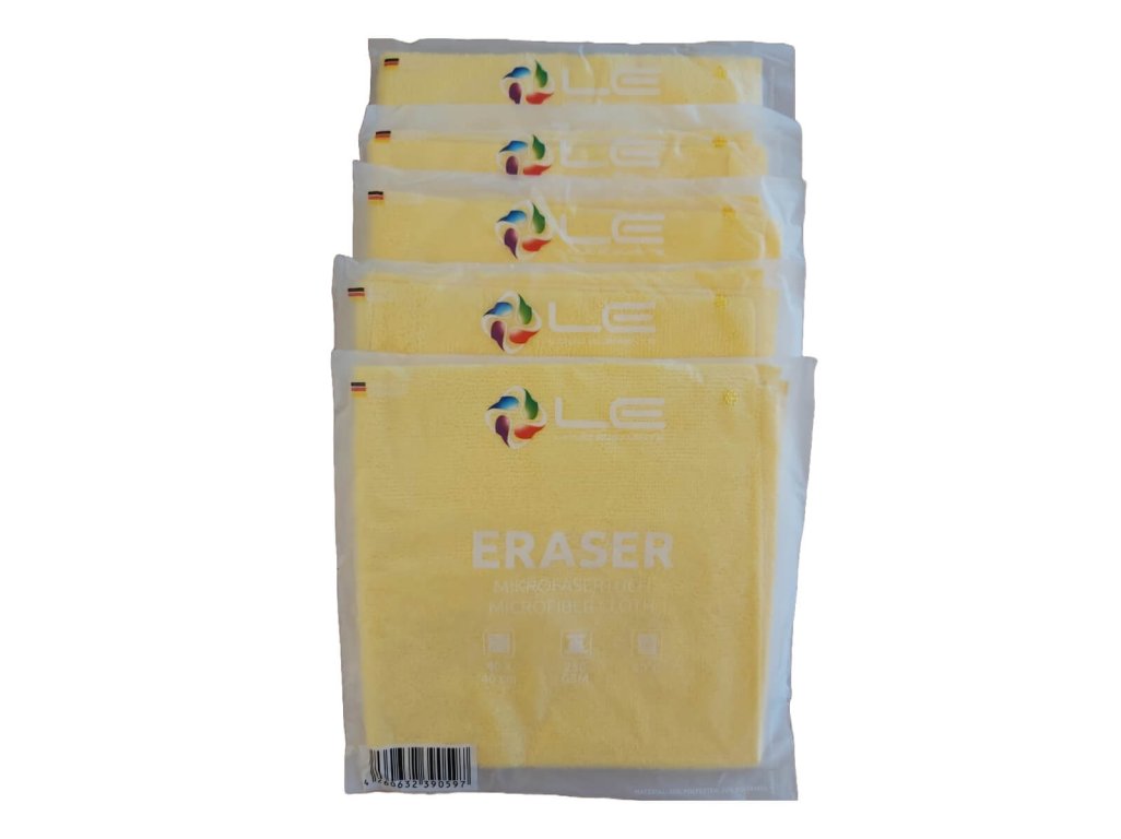 Sada 5ks mikrovlákien Eraser 250gsm 40x40cm Liquid Elements