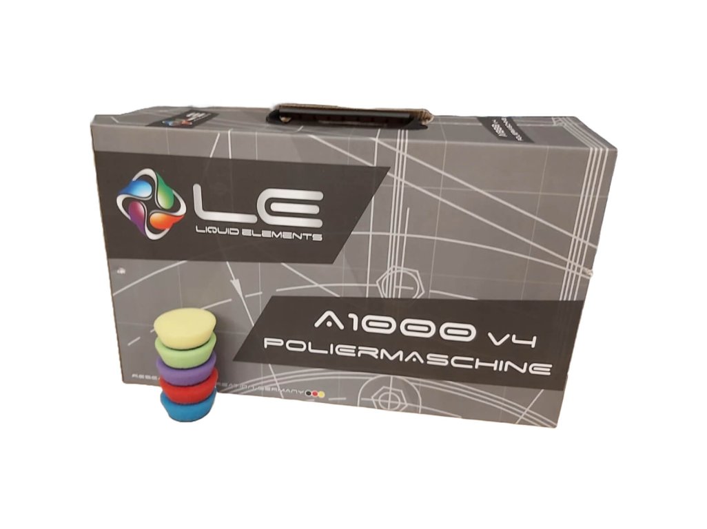 Mini AKU leštička Liquid Elements A1000 v4 + pady + taška
