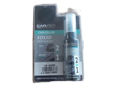 Čierna matná farba na lak 128055 korekčné pero a štetec 12ml Touch-up Spot Repair CAR-REP