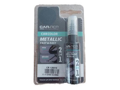 Čierna metalická farba na lak 128010 korekčné pero a štetec 12ml Touch-up Spot Repair CAR-REP