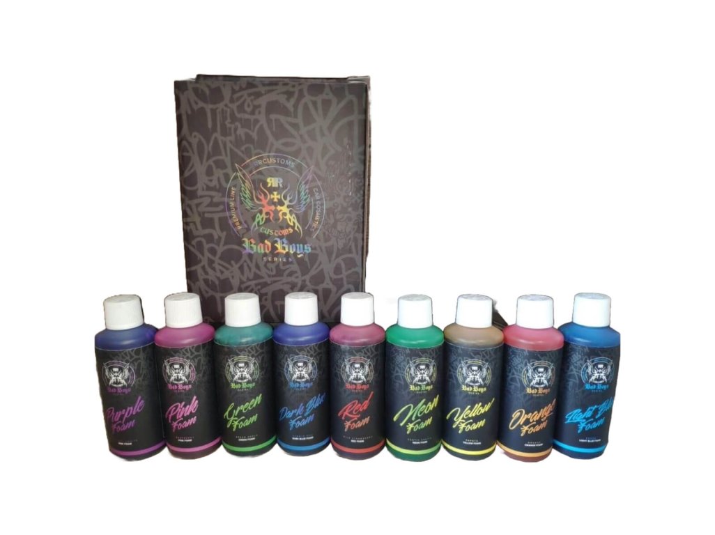 Farebné peny 9ks Colored Show Foam Box Bad Boys