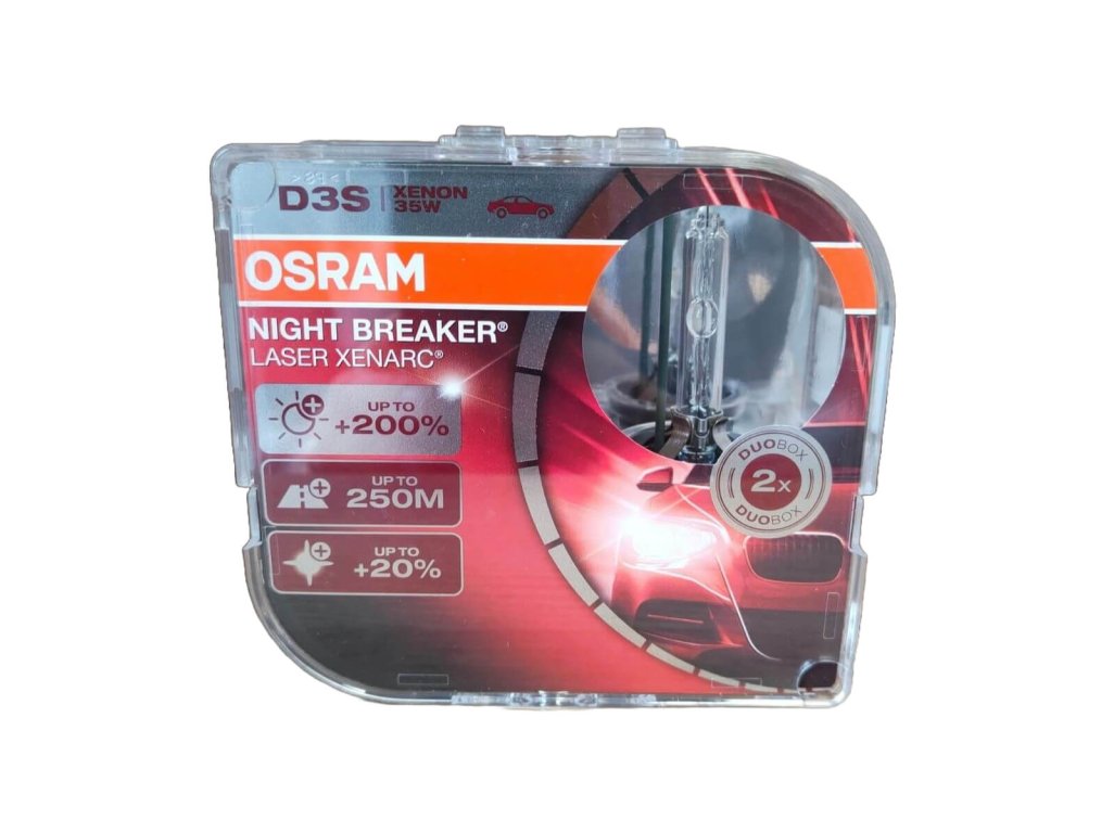 Xenonová výbojka 2ks D3S OSRAM Xenarc Night Breaker Laser +200% Box