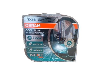 Xenonová výbojka 2ks D3S 35W OSRAM Xenarc Cool Blue Intense NextGeneration 6200K +150% BOX