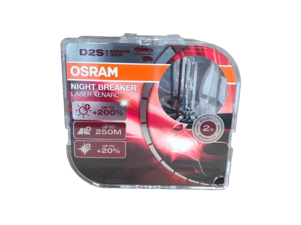 Xenonová výbojka 2ks D2S OSRAM Night Breaker Laser Xenarc +200% BOX