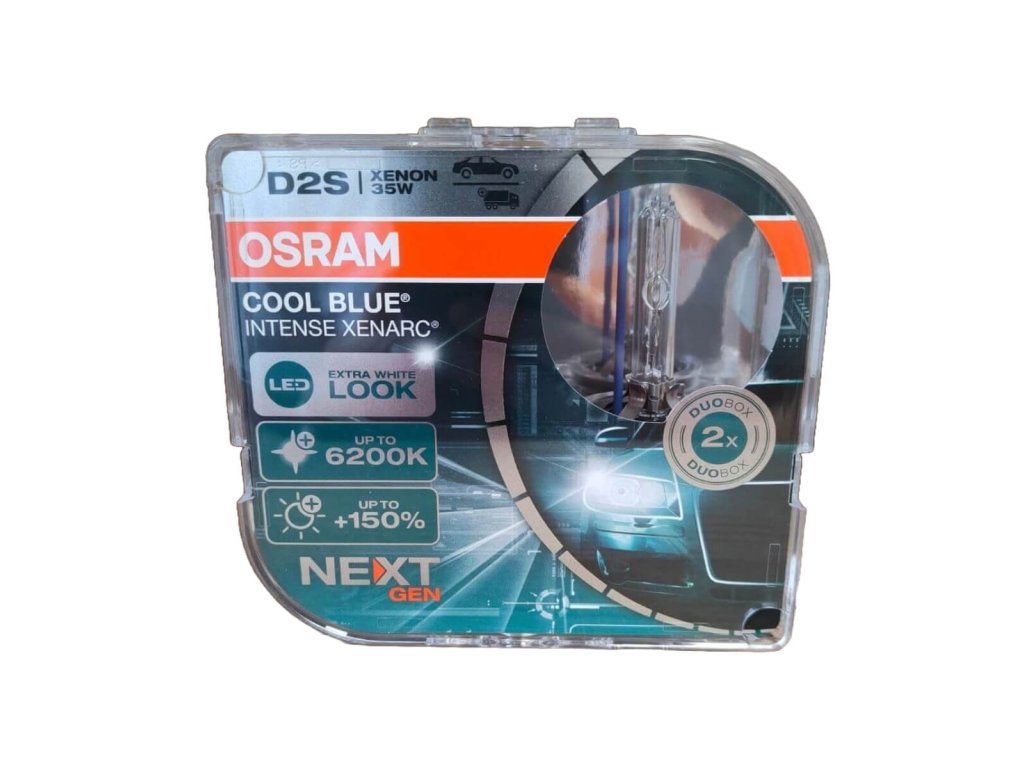 Xenonová výbojka 2ks D2S 35W OSRAM Xenarc Cool Blue Intense NextGeneration 6200K +150% BOX