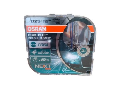 Xenonová výbojka 2ks D2S 35W OSRAM Xenarc Cool Blue Intense NextGeneration 6200K +150% BOX