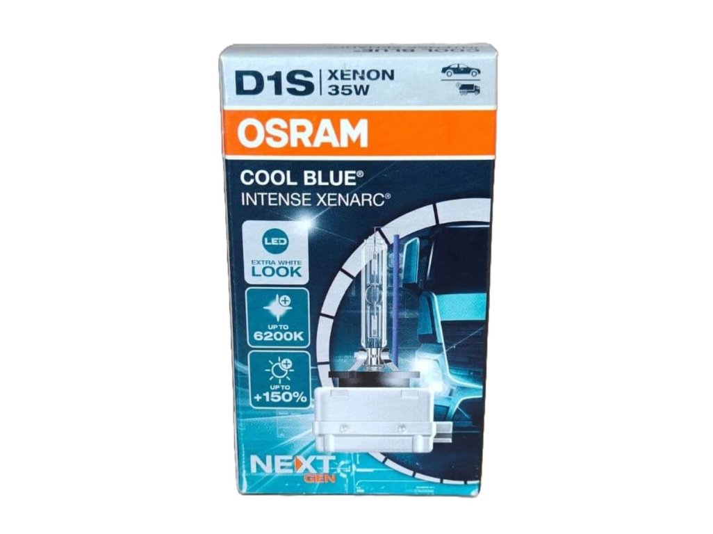 Xenonová výbojka 1ks D1S 35W OSRAM Xenarc Cool Blue Intense NextGeneration 6200K +150%