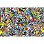 Sticker bomb fólia farebná lesklá OEM