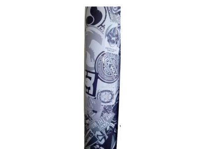 Čierno biela Sticker bomb fólia OEM
