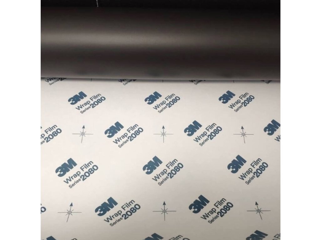 Čierna matná liata fólia 3M 2080 Matte Black M12