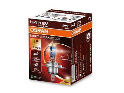 H4 OSRAM Night Breaker Laser +220% 1ks