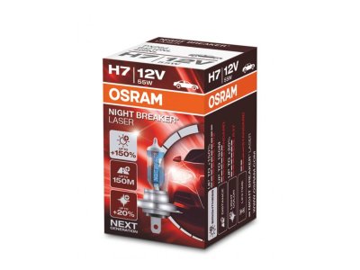 1 kus H7 OSRAM Night Breaker Laser +150%