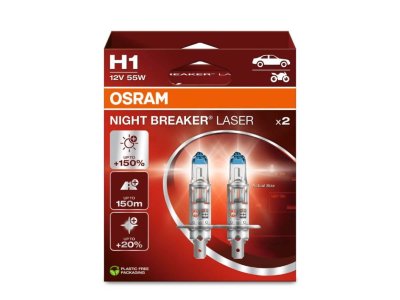 Sada 2ks H1 OSRAM Night Breaker Laser +150% Next Generation