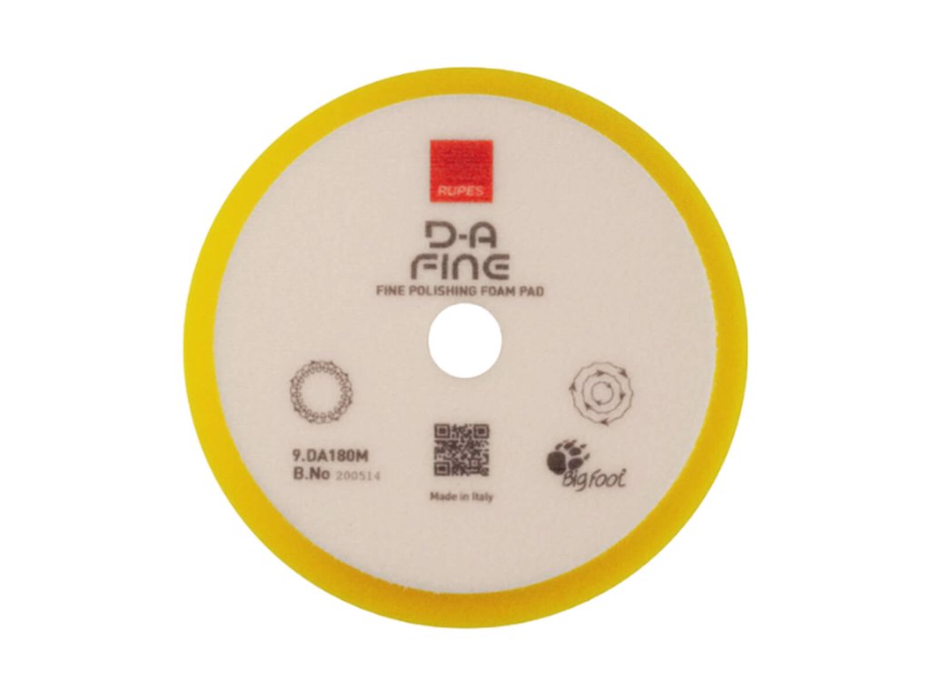Mäkký žltý finišovací kotúč D-A Fine Yellow 150/180mm Rupes