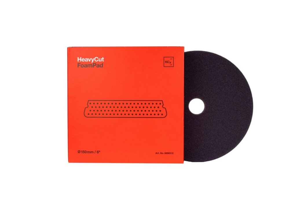 Leštiaci kotúč červený Ø 150 x 25 mm Koch Chemie Heavy Cut Foam Pad