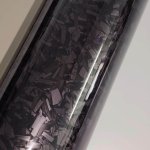 Kovaná karbónová čierna super lesklá fólia Forged carbon TAISHI