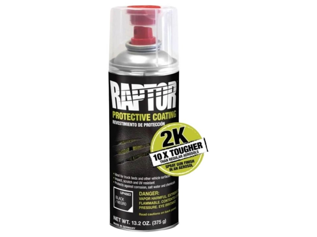 Odolný ochranný náter v spreji 400ml Raptor čierny