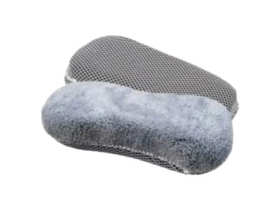 Mikrovláknová špongia so sieťkou šedá Bradas